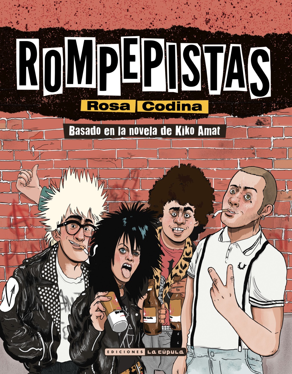 Rompepistas, la novela de Kiko Amata en su versión cómic por Rosa Codina.